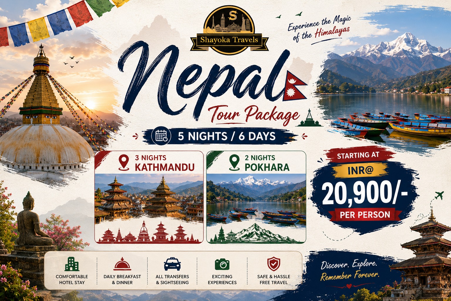 Magic of Nepal @20900 Per Person only 1